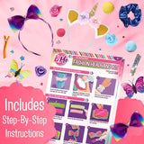 B Me Headband Making Kit - DIY 16 Unique Girls Hair Accessories with 60+ Craft Supplies - Arts & Crafts Gifts for Ages 5-12 Creative Kids