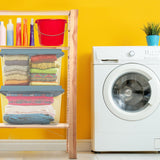 Hefty HI-RISE 72 Qt Large Plastic Storage Bins with Lids, 6 Pack Stackable Containers with Secure Latching Handles, Clear Storage Totes for Garage, Closet, Basement, Clothes and Household Organization Hefty