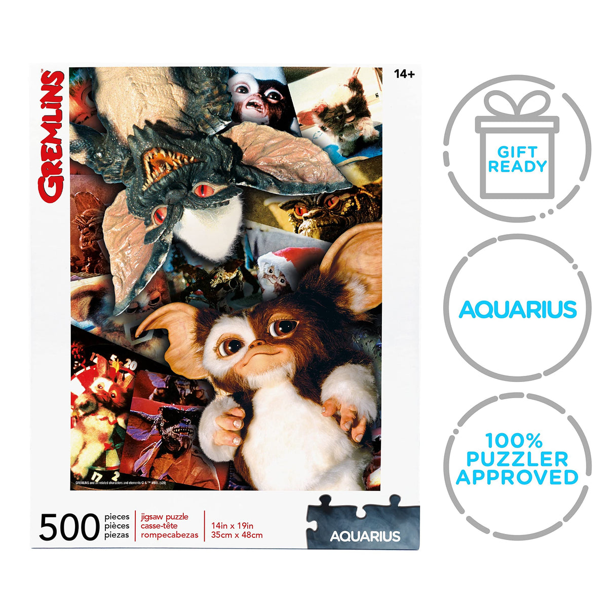 AQUARIUS Gremlins Puzzle (500 Piece Jigsaw Puzzle) - Glare Free - Precision Fit - Officially Licensed Gremlins Merchandise & Collectibles - 14 x 19 Inches AQUARIUS