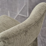 VKNOW Wooden Dining Chairs Set of 4, Modern Fabric Upholstered Dining Room Chair Kitchen Chairs, Farmhouse Dinner Chair for Kitchen Dining Room, Green VKNOW