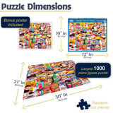 White Mountain Puzzles Things I Ate As A Kid Collage Puzzle - 1000 Piece Jigsaw Puzzle White Mountain