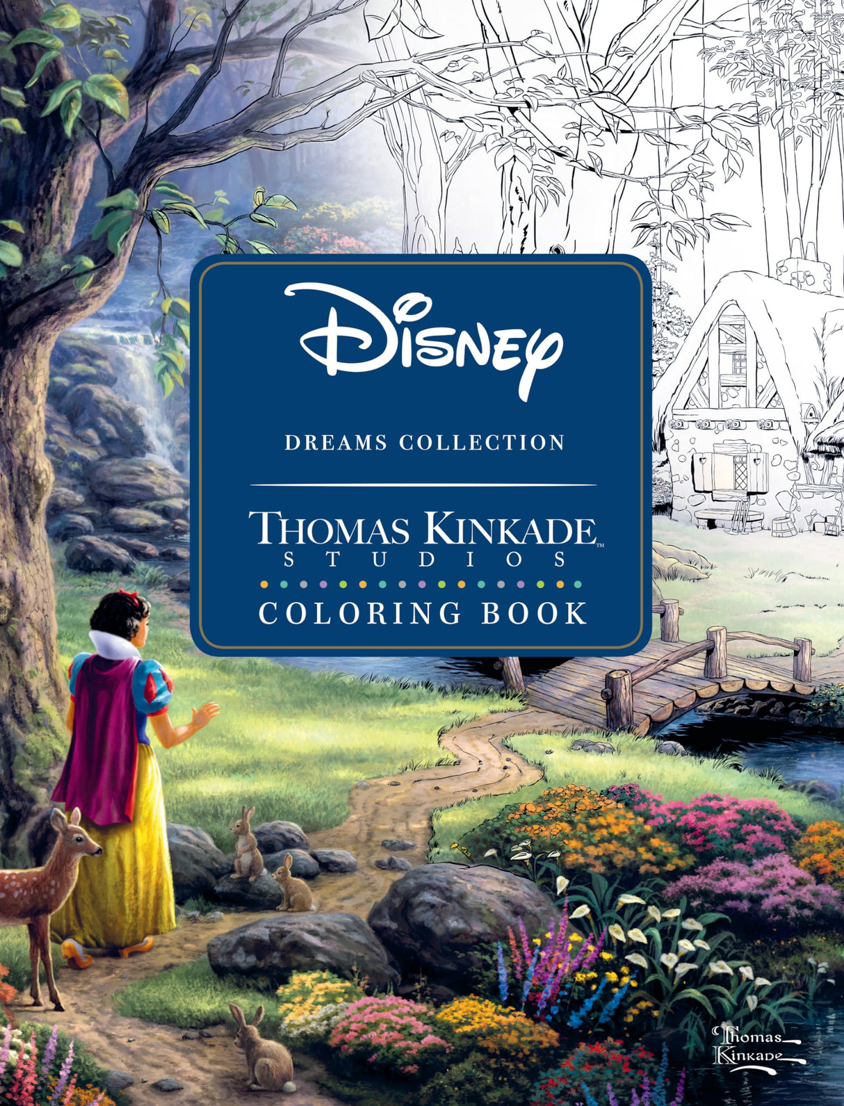 Disney Dreams Collection Thomas Kinkade Studios Coloring Book Andrews McMeel Publishing