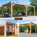 Wocepu 4pack 4x4 (Actual 3.5''x3.5'') Degree Angle Support Brackets, For Pergola, Gazebo, Deck Wood Frame Structures Provide Support 45° Degree Angle Bracket WOCEPU