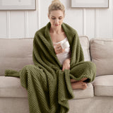 Super Soft 300GSM Green XL Throw Blanket for Couch, Couch Sofa Bed Throw, Lightweight Fuzzy Cozy Blankets for All Seasons Farmhouse, 50x70 Jungle Star