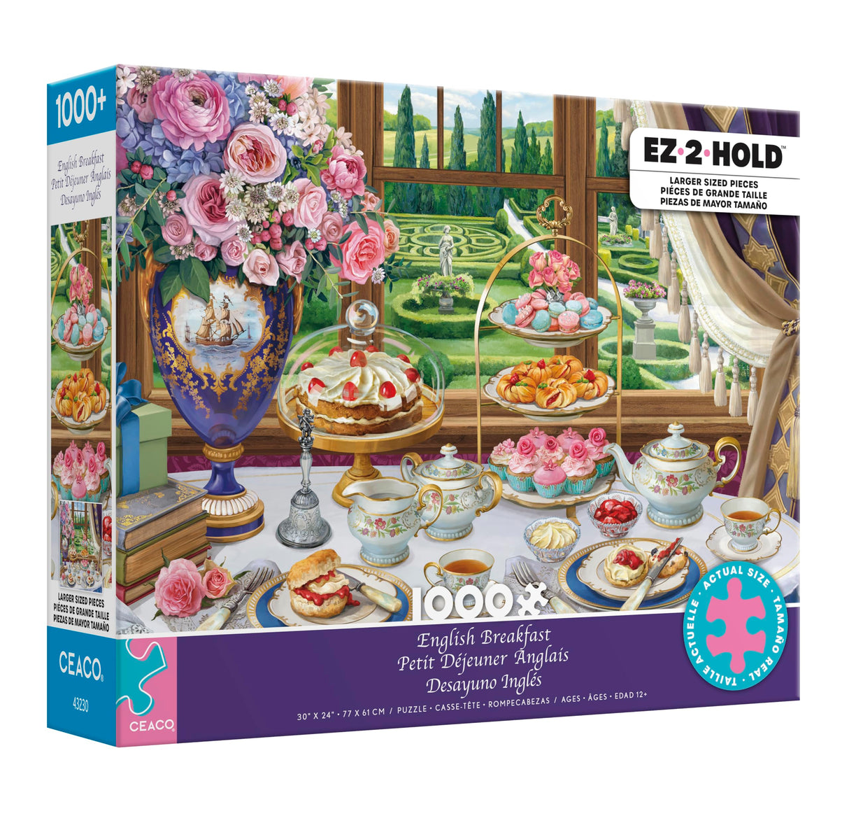 Ceaco - English Breakfast - 1000 Oversized Piece Jigsaw Puzzle Ceaco