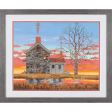 Dimensions 73-91743 Home at Sunset Paint by Numbers Kit, 20'' x 16' Dimensions