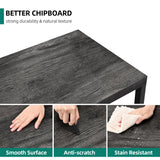 YITAHOME 5-Tier Industrial Corner Bookshelf in Charcoal Gray and Black YITAHOME