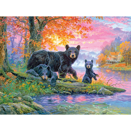 RoseArt - Abraham Hunter - Fishin' Hole - 500 Piece Jigsaw Puzzle for Adults RoseArt