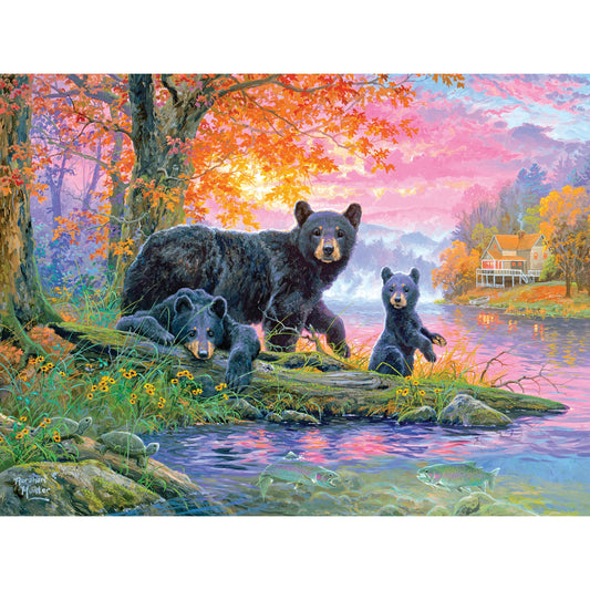 RoseArt - Abraham Hunter - Fishin' Hole - 500 Piece Jigsaw Puzzle for Adults