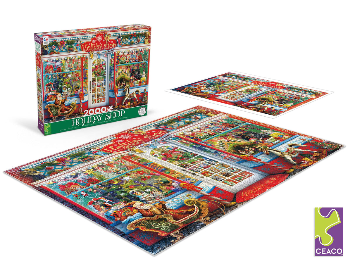 Ceaco - Holiday - Holiday Shop - 2000 Piece Jigsaw Puzzle Ceaco