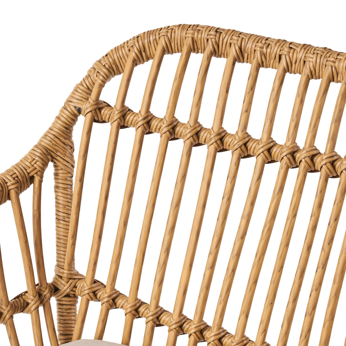 Christopher Knight Home Rodney Indoor Woven Faux Rattan Chairs with Cushions (Set of 2), Light Brown and Beige Finish Christopher Knight Home