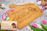Mom and Grandma Handwritten Recipe Cutting Board, Personalized Family Recipe Cutting Board, Engraved keepsake gift, Mother's day gift for Mom and Mother in Law, Family Heirloom Gift for Grandma Generic