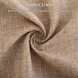 Tosewever Decorative Linen Table Runner Farmhouse Style Tabletop Collection 14 x 72 Inches Table Runners for Everyday Dining Wedding Party Holiday Home Decor (14" x 72", Light Coffee/Straight) Tosewever