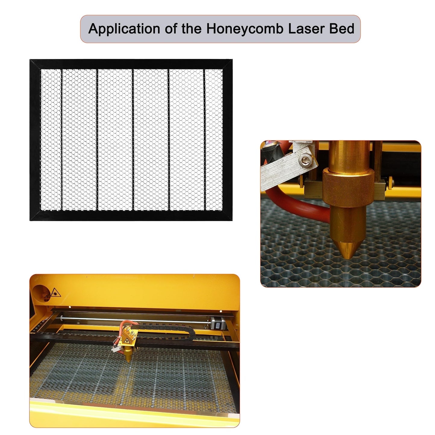 LD-Teemm Honeycomb Laser Bed 600x1000mm(23.6" x 39.4"), Honeycomb Working Table for Laser Cutter Engraver, Laser Engraver Accessories Panel for Fast Heat Dissipation and Table-Protecting, Smo - WoodArtSupply