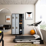 BYNSOE Metal Locker 6 Doors Employees Locker Storage Cabinet Locker School Hospital Gym Locker Requires Assembly (black gray -6 doors 36" w) BYNSOE