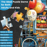 300 Piece Puzzles for Adults Dog Fruit Balloon Puzzle 300 Pieces Jigsaw Puzzles for Adult Kids Elderly Puzzles Game Adult Puzzles Family Challenging Game Home Decor Gift Toy 20.5x15IN WSCXSC