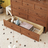 KEIKI Full Murphy Bed Cabinet with Storage Drawer and Charging Station, USB Port, Solid Pine Murphy Bedframe for Home Office, Studio or Guest Room,Walnut KEIKI