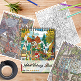Kalysky Landscapes Adult Coloring Book Set of 3 – Complex Nature Landscapes & Iconic Architecture | Desert, Ocean Forests, Modern Wonders | Coloring Books for Adults Relaxation (8.25” x 11”) Kalysky