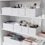 Drawer Organizer Clothes Set of 12 White-Grey - Dresser Organizer For Nursery, Bedroom, Closet - Perfect Baby Clothes Organizer and Storage & General Nursery Organization or Dresser Drawer Organizers NEATERIZE