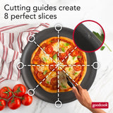GoodCook AirPerfect Nonstick 16” Pizza Pan – Pizza Tray for Oven, Perforated Round Pizza Pan, Carbon Steel Baking Pan, Homemade, Frozen & Leftover Slices GoodCook