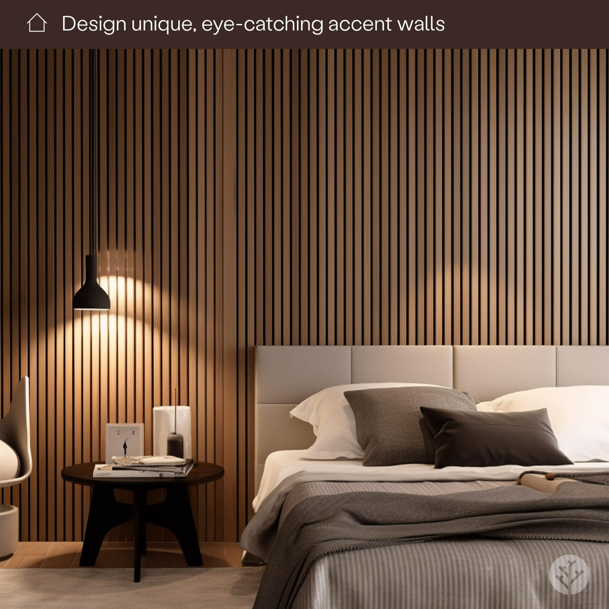 Slatpanel 2 Luxury Oak (Natural Core) Real Wood Veneer Wall Panels 94.49” x 12.6” (each), Interior Decor Sound Absorption Slatpanel