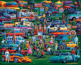Dowdle Jigsaw Puzzle - History of Cars - 500 Piece D·O·W·D·L·E