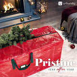 Heavy Duty Christmas Tree Storage Bag 7.5 Ft - Christmas Tree Bag Red - Tree Bags For Storage - Xmas Tree Storage Bag Holds 7.5 Ft Christmas Tree Bag For All Year Round Christmas Storage URBUNDY