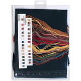 Dimensions 'Frederick the Literate' Snoozing Cat Counted Cross Stitch Kit, 14 Count Black Aida, 12" x 11" Dimensions