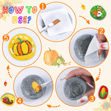 80UncleKimby Fall Thanksgiving Rock Painting Kit: Arts and Crafts for Kids - Include DIY Stones, Water Paint, Tattoos, Gifts Toys Party Favors Classroom Activities for Girls Boys Ages 8-12 80UncleKimby