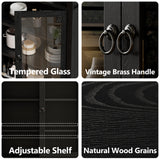 MECHYIN 71'' Tall Arched Cabinet, Arched Kitchen Pantry Cabinet with Doors, Wood Arch Storage Cabinets Display Bookcase with 2 Large Drawers and Adjustable Shelves, Versatile Cupboard for Living Room MECHYIN