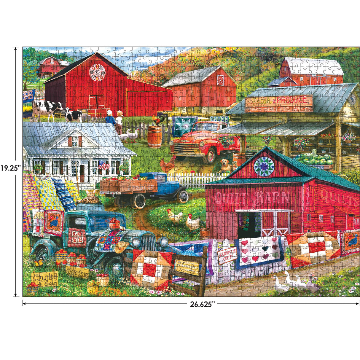 RoseArt - Kodak Premium - Country Compilation - 1000 Piece Jigsaw Puzzle for Adults RoseArt