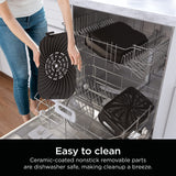 Ninja DG551 Foodi Smart XL 6-in-1 Indoor Grill with Air Fry, Roast, Bake, Broil, & Dehydrate, Foodi Smart Thermometer, 2nd Generation, Black/Silver Ninja