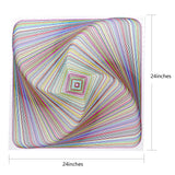 Bgraamiens Puzzle-Twisted 3D Colorful squares-1000 Pieces Square Puzzle Color Challenge Jigsaw Puzzles for Adults and Kids Bgraamiens