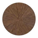 Martin Svensson Home LAX Retro Mid-Century Modern Round Wood Coffee Table with Lower Shelf, Cocktail Table for Living Room or Den. Walnut Brown. Martin Svensson Home