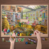 Lavievert Wooden Jigsaw Puzzle 1000 Piece Puzzle for Adults and Kids - Sewing Room LAVIEVERT