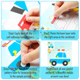 MALLMALL6 20Pcs Mosaic Sticker Art Kits for Kids Toddler Unisex MALLMALL6