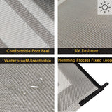 RURALITY Outdoor Rugs 8x10 Waterproof for Patios Clearance,Plastic Straw Mats for Backyard,Porch,Deck,Balcony,Reversible,Geometric RURALITY