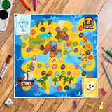 DIY Board Game Kit - Make Your Own Board Game Kit with Double-Sided Blank Game Board, Blank Board Game Box, Board Game Pieces, Board Game Accessories da Vinci's Room