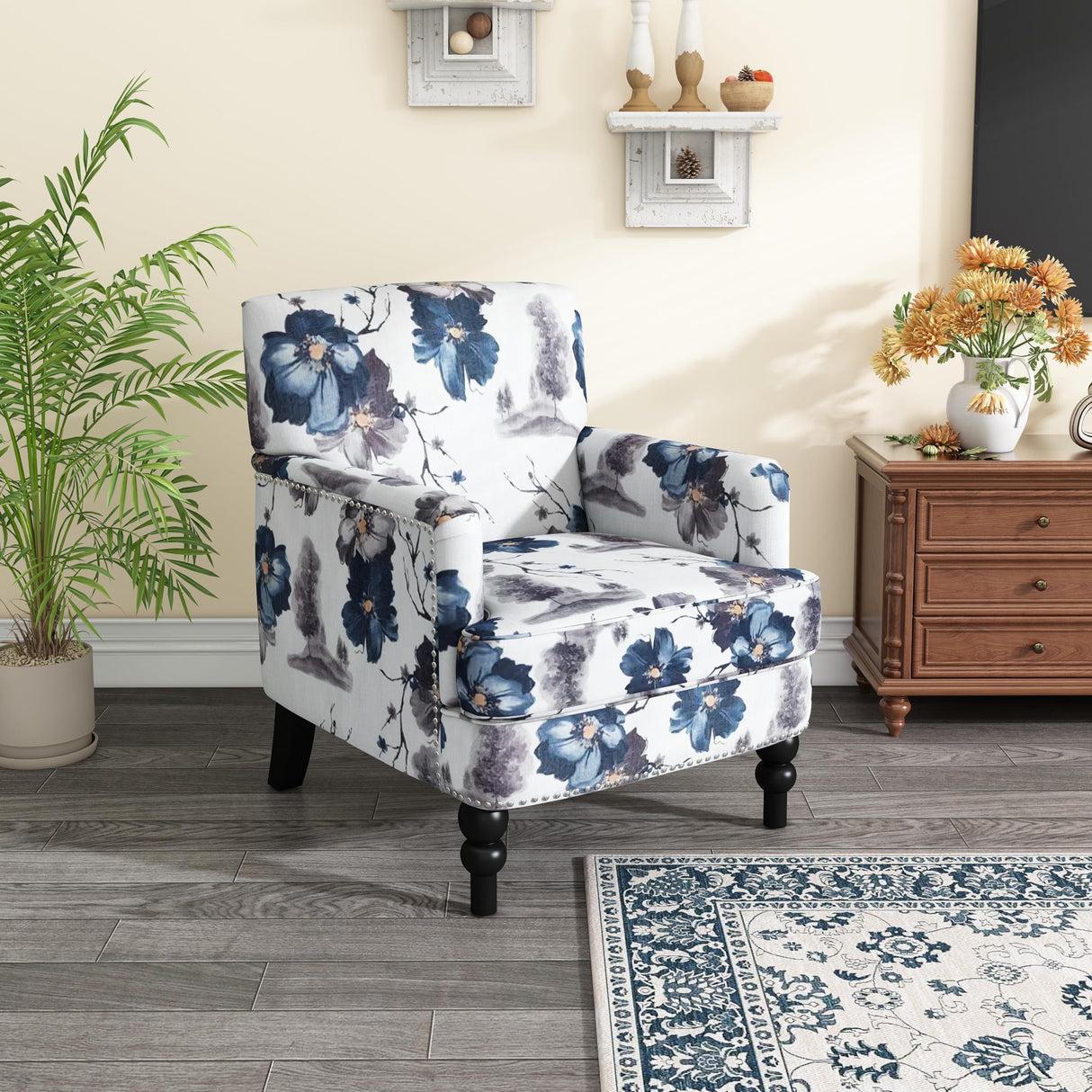 Christopher Knight Home Boaz Fabric Club Chair - Floral Print Christopher Knight Home