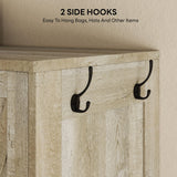 LIKIMIO Armoire Wardrobe Closet 70 Inches, Large Storage with Mirror, 2 Doors, Drawer, and Shelves, Modern Bedroom Freestanding Wooden Wardrobe Combination with Hanging Rail, Rustic Maple LIKIMIO