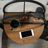 Sauder Boulevard Cafe Hanging Night Stand/Book Shelf, L: 17.99" x W: 5.12" x H: 18.11", Black Finish Sauder