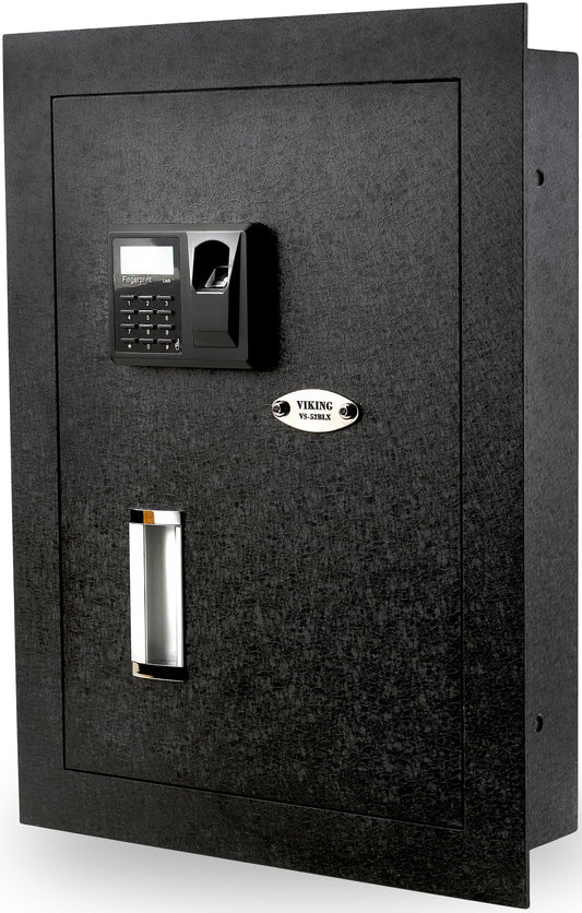 Viking Security Safe VS-52BLX Heavy Duty Hidden in Wall Safe Biometric Safe Fingerprint Safe