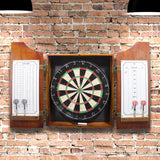 Trademark Games Racks Futons Trademark Games Beveled Wood Dart Cabinet Pro Style Board and Darts, Pine, 3.5 L x 21.5 W 24.75 H US Trademark Poker