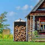 Flamaker Storage Shed 6' x 3' Metal Frame Outdoor Waterproof Carport Shelter with Rollup & Zipper Door Garage Tent for Bike, Motorcycle, Firewood Flamaker