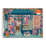 Galison Stitch by Stitch – 1000 Piece Puzzle Fun and Challenging Activity with Bright and Bold Quilting and Crafting Themed Storefront Artwork for Adults and Families Galison