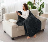 Utopia Bedding Fleece Blanket Throw Size Black 300 GSM Luxury Anti-Static Fuzzy Soft Microfiber Blanket for Couch, Sofa and Bed (60x50 Inch) Utopia Bedding