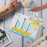 Christmas Blank Jigsaw Puzzle 70 Pieces 0.84 x 0.78 Inch White Blank Puzzle Rectangle Decorating Puzzle for Decorating Boys and Girls Art Activity, Wedding Birthday Party, 5.12 x 3.54 Inches Sumind