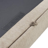 Serta Palisades Storage 1 Modern Design, Track Arms, Foam-Filled Cushions, Easy-to-Clean Fabric Upholstery, 77" Sofa, Soft Beige Serta