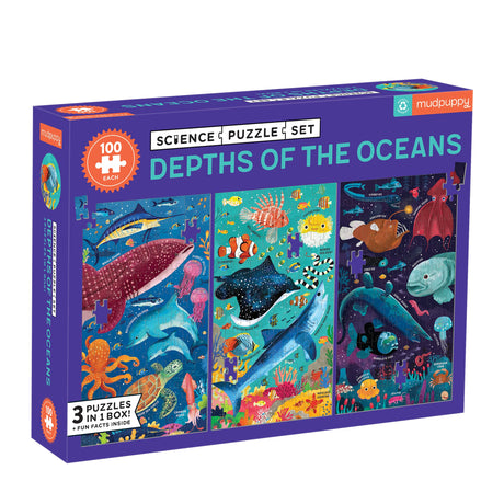 Mudpuppy Depths of The Oceans Science Puzzle Set Mudpuppy