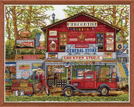 Design Works Crafts Open for Business Counted Cross Stitch Kit DesignWorks Ink